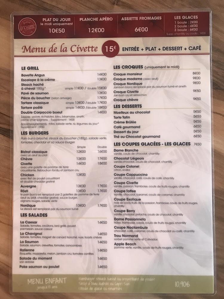 La Civette - Menu Image 4